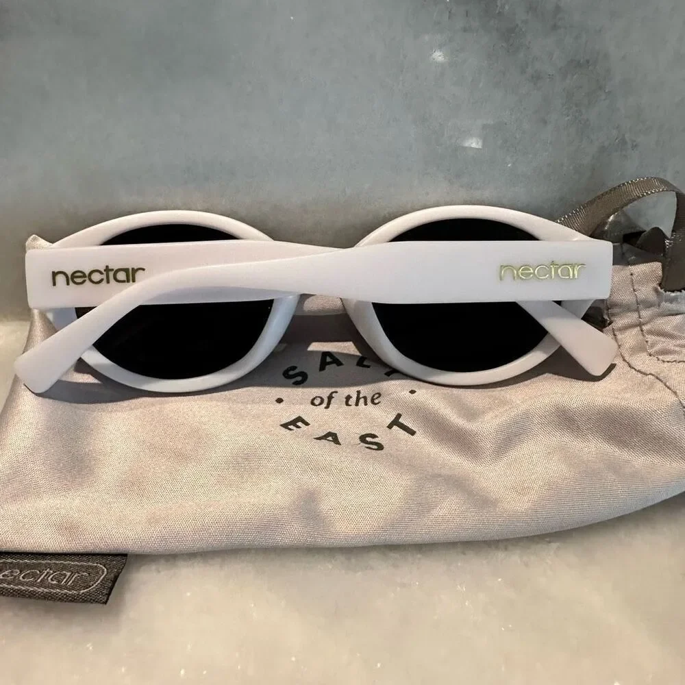 NWT Nectar Atypical Salt Of The East Eyewear Sunglasses White Black OS